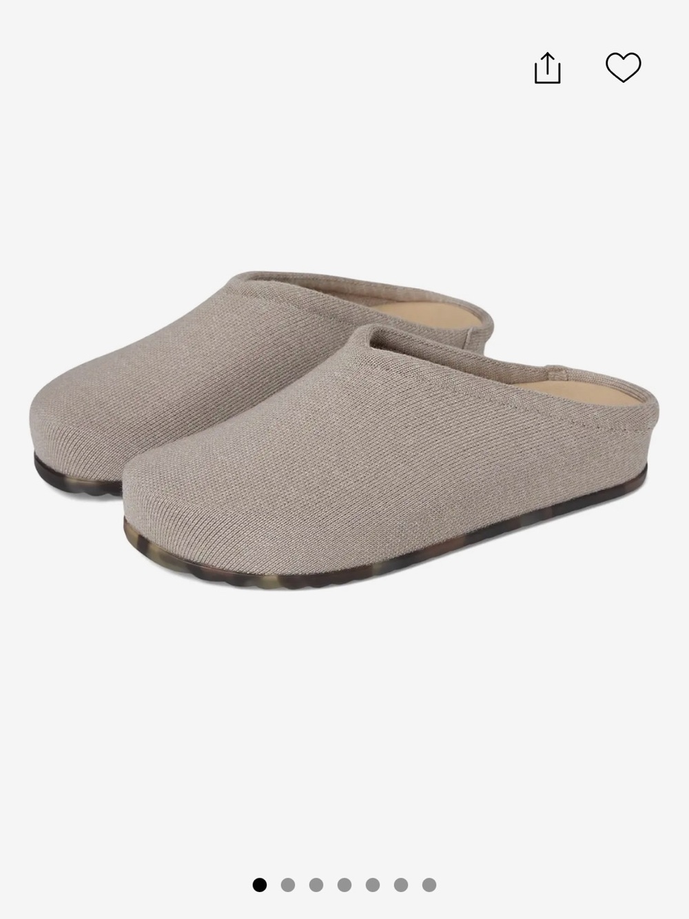 Rothy's Merino Wool Casual Clog in Dove